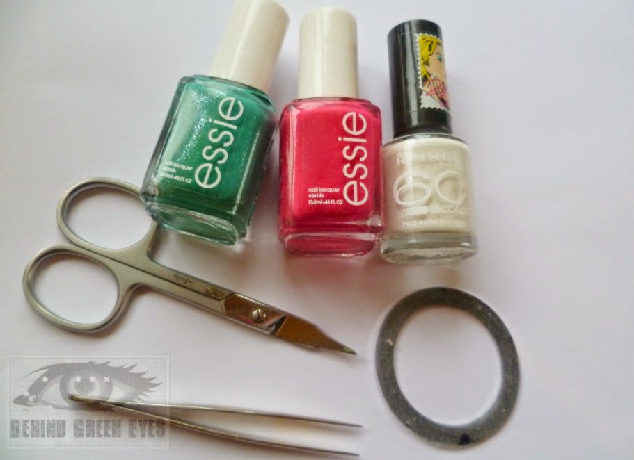 Behind Green Eyes Nail Basics How to use Striping Tape