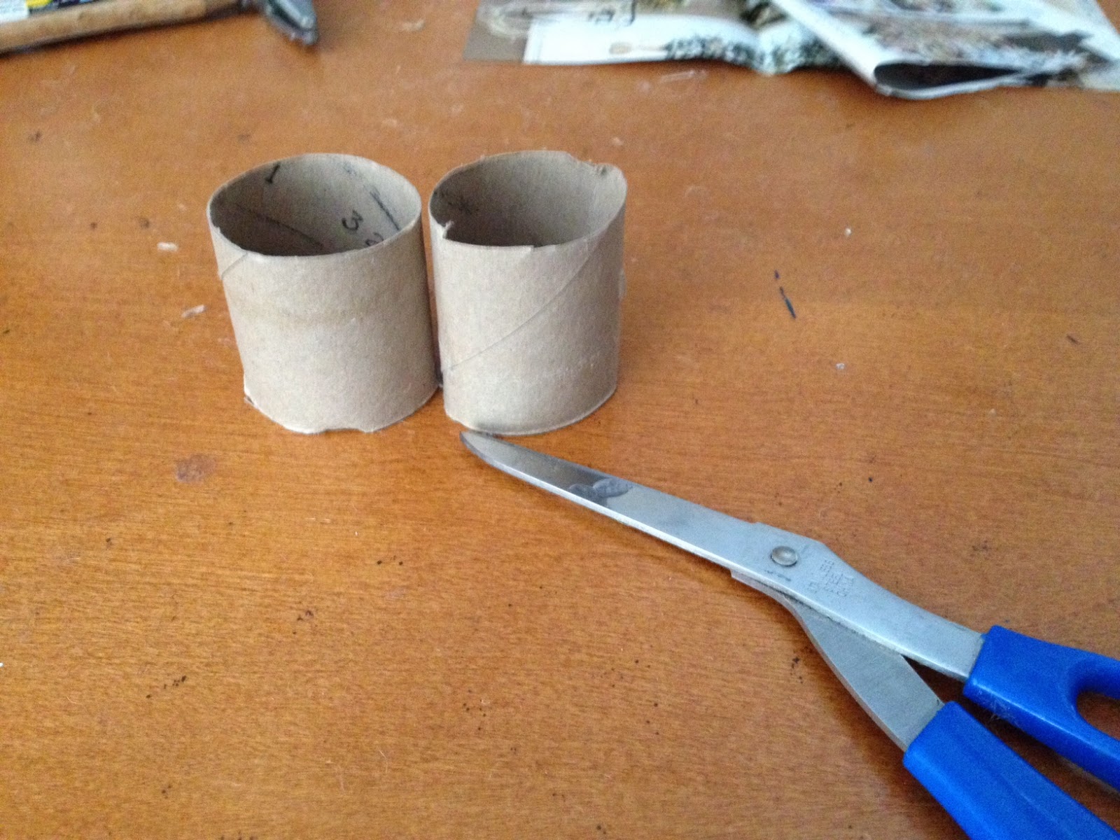 Two It Yourself DIY Napkin Holder from a toilet paper roll (Free 'Give Thanks' printable)