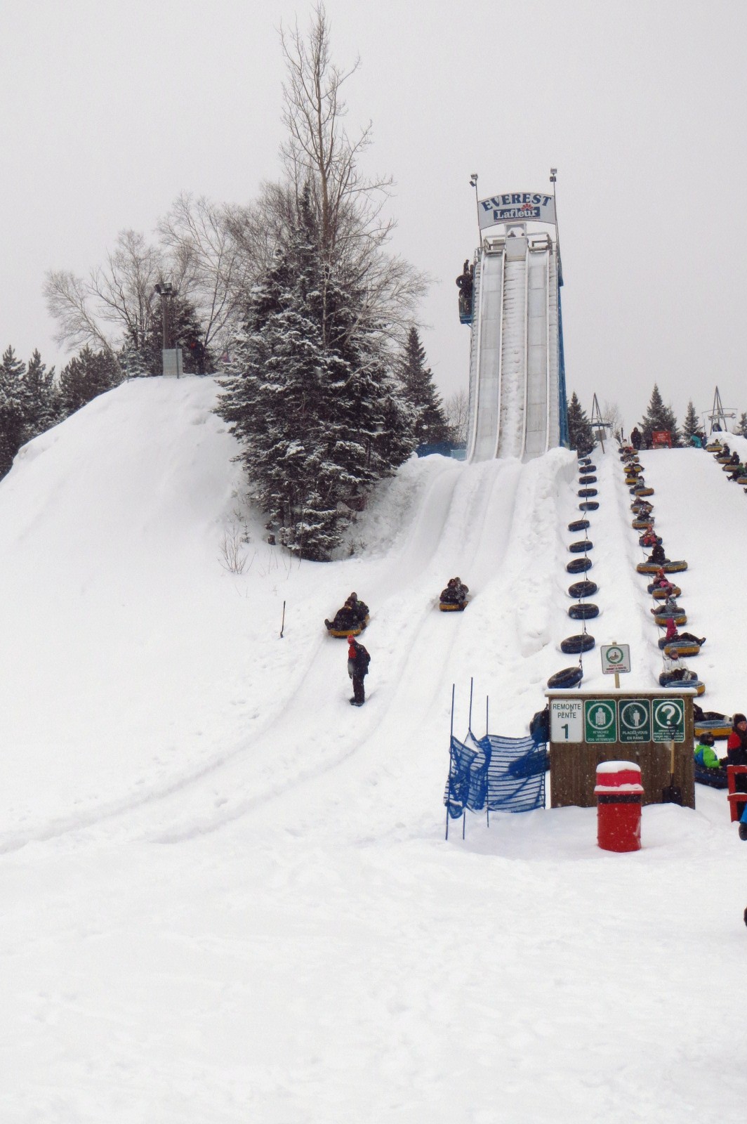 Glissades à Valcartier
