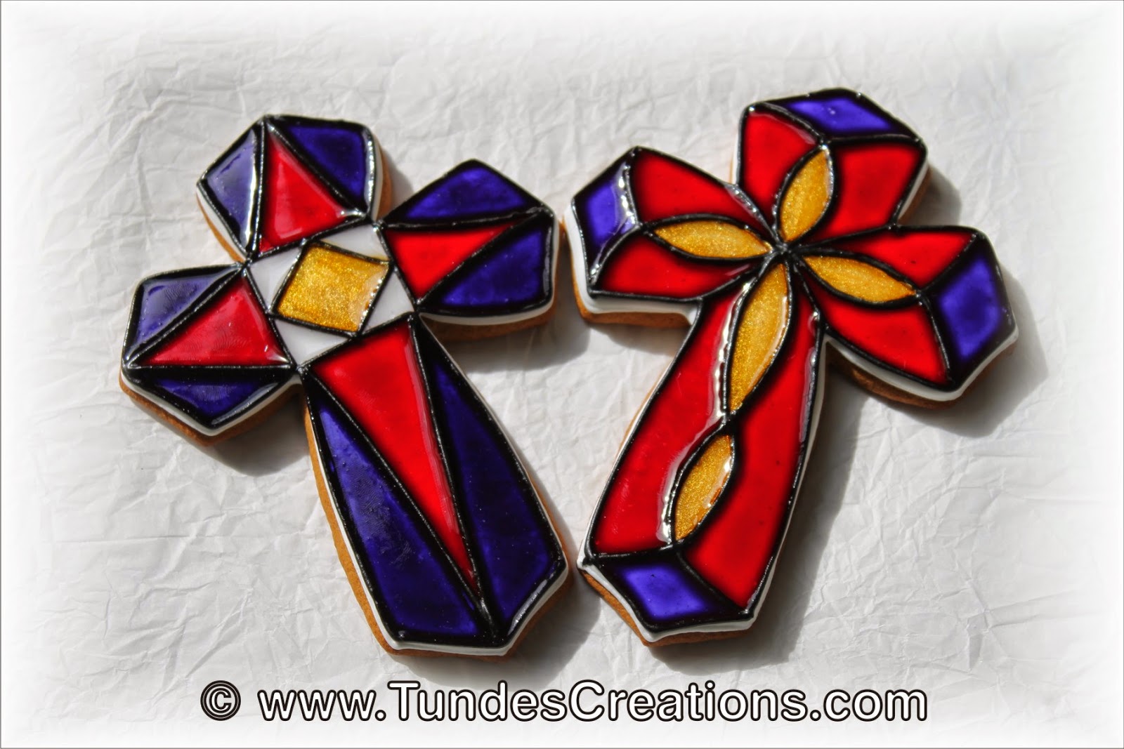 Stained Glass Easter Cookies by Tunde Dugantsi