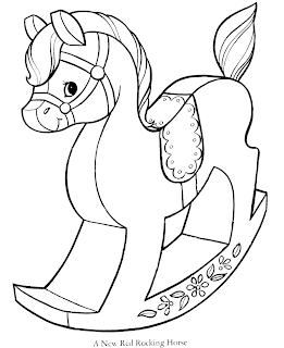 Toy Horse :: Clip Art :: Line Drawing :: Science Worksheet :: Kindergarten :: KG Class