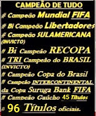 INTER É O MAIOR VENCEDOR DO SUL: 96 TÍTULOS OFICIAIS / CONTRA 77 DO GRÊMIO.