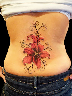 free designs tiger lily tattoo flower