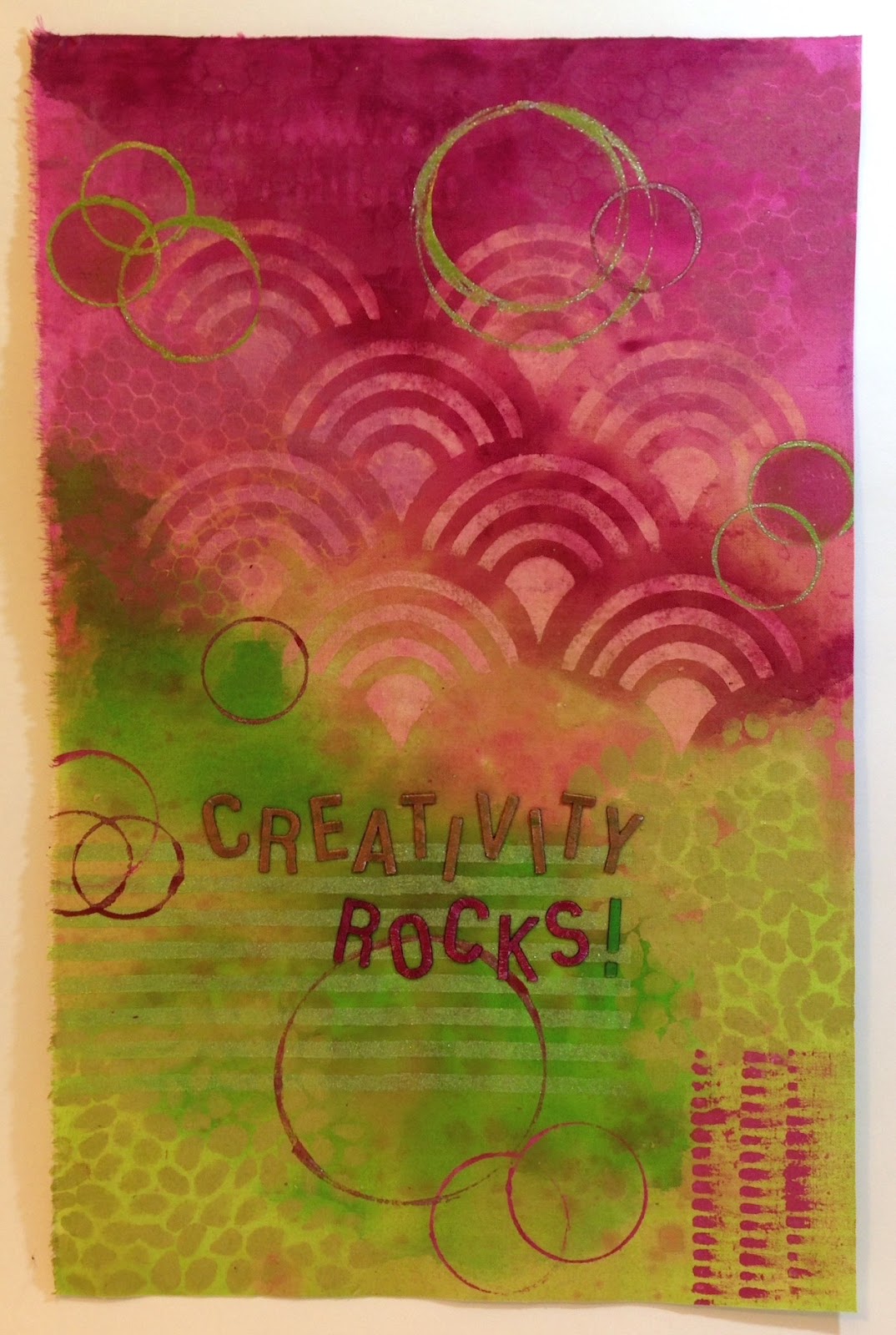 Creating with Joy Fabric Painting Creativity Rocks!