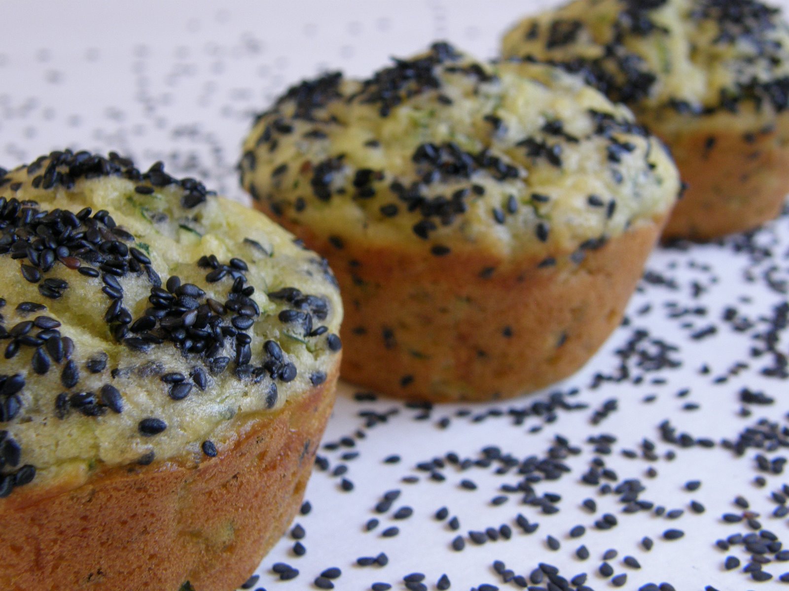 When Adobo Met Feijoada Zucchini Sesame Seed Muffins