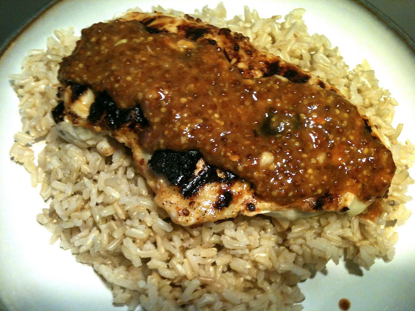 Trav's Gone Gluten Free! Gluten Free Grilled Honey Mustard Chicken