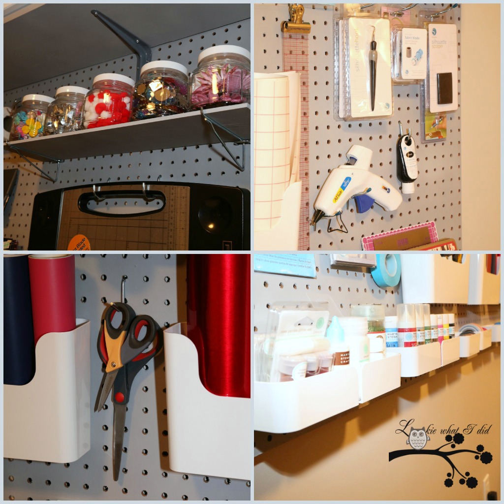 Lookie What I Did Organizing with Pegboard