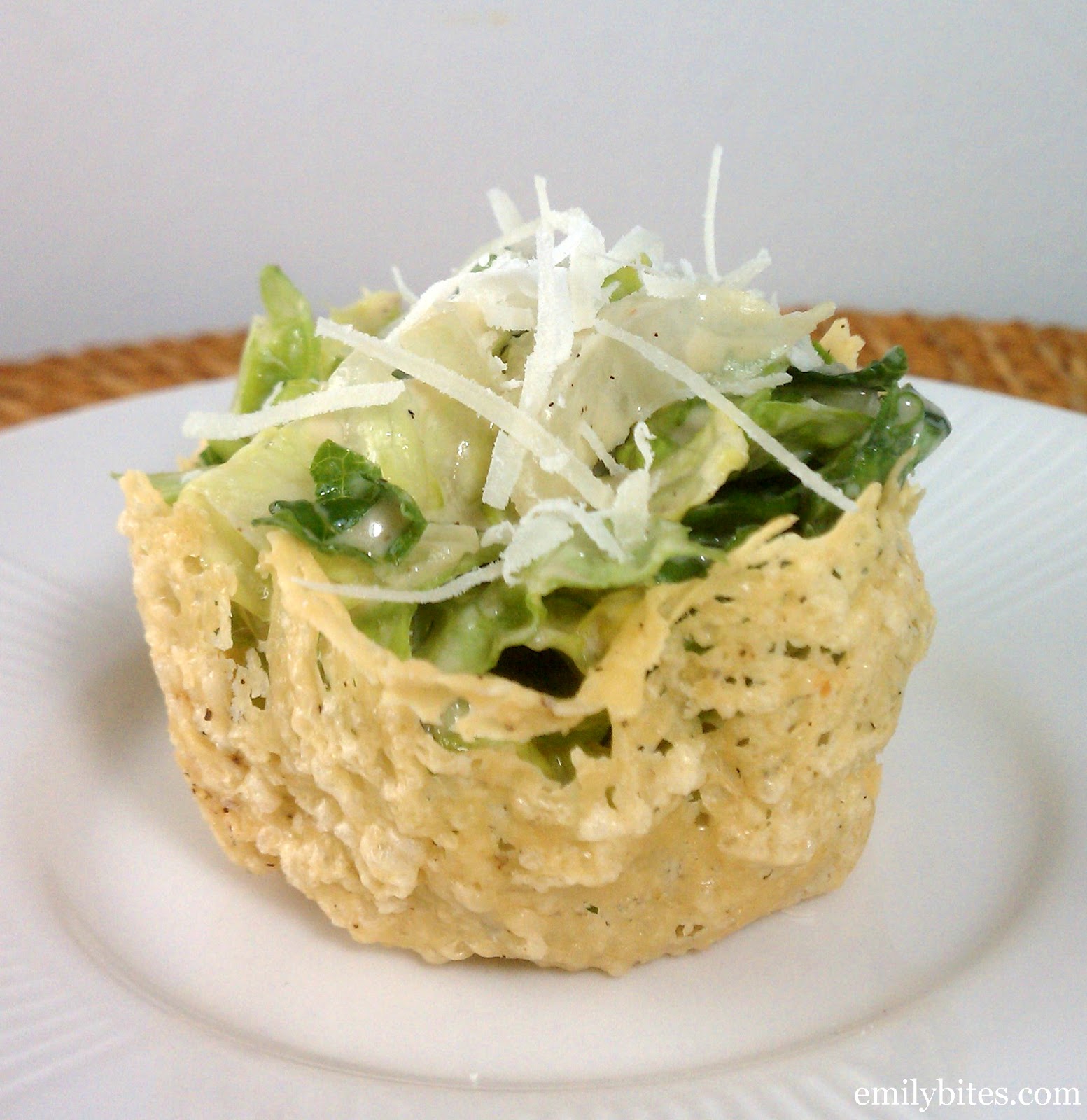 Caesar Salad Parmesan Cups