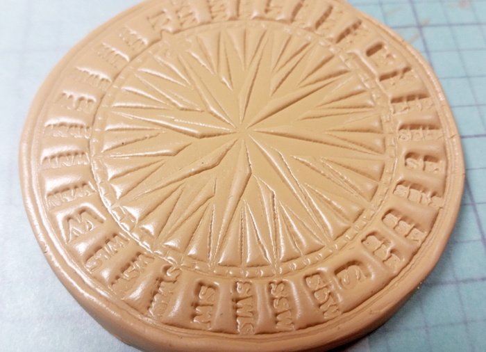 Viva Las VegaStamps! Stamping in Clay to create a Mixed Media Wall project