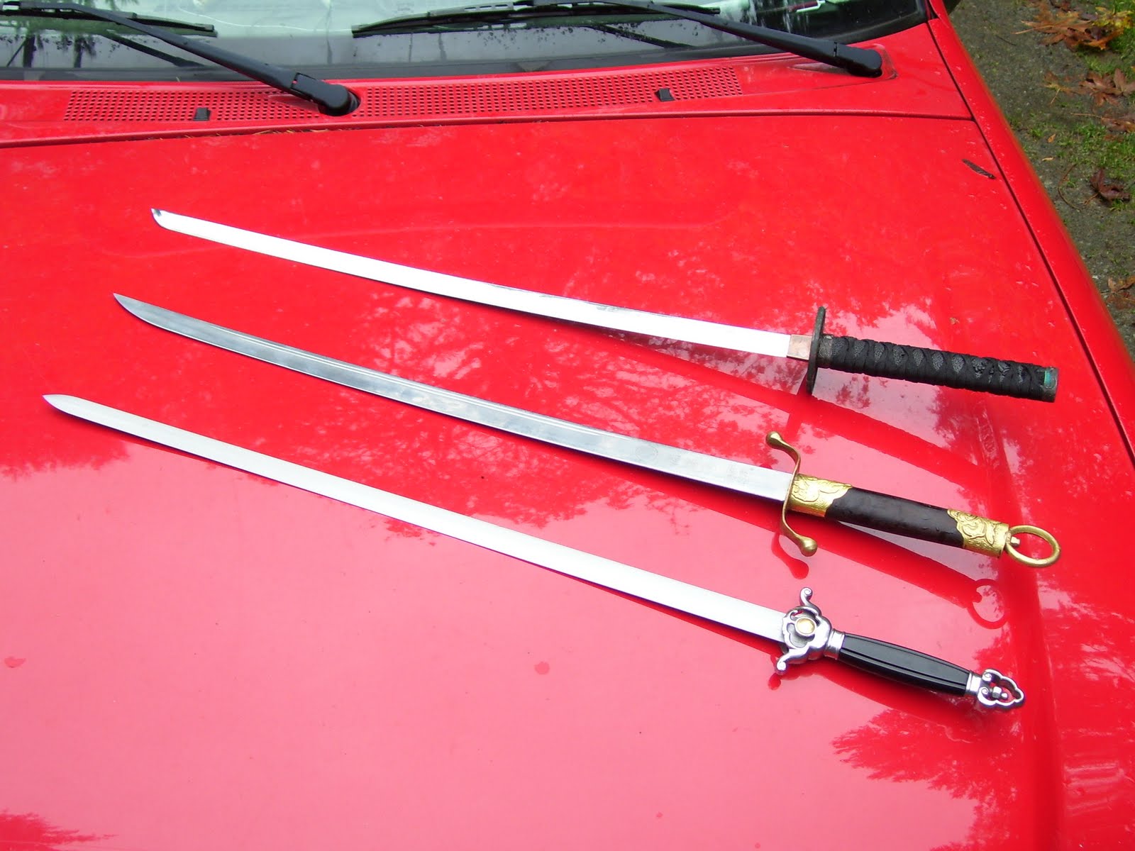 Dojo Rat Katana, Saber, and "Jian"