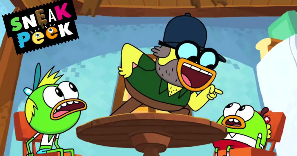 NickALive! Sneak Peek Of BrandNew "Breadwinners" Episode "Movie Ducks