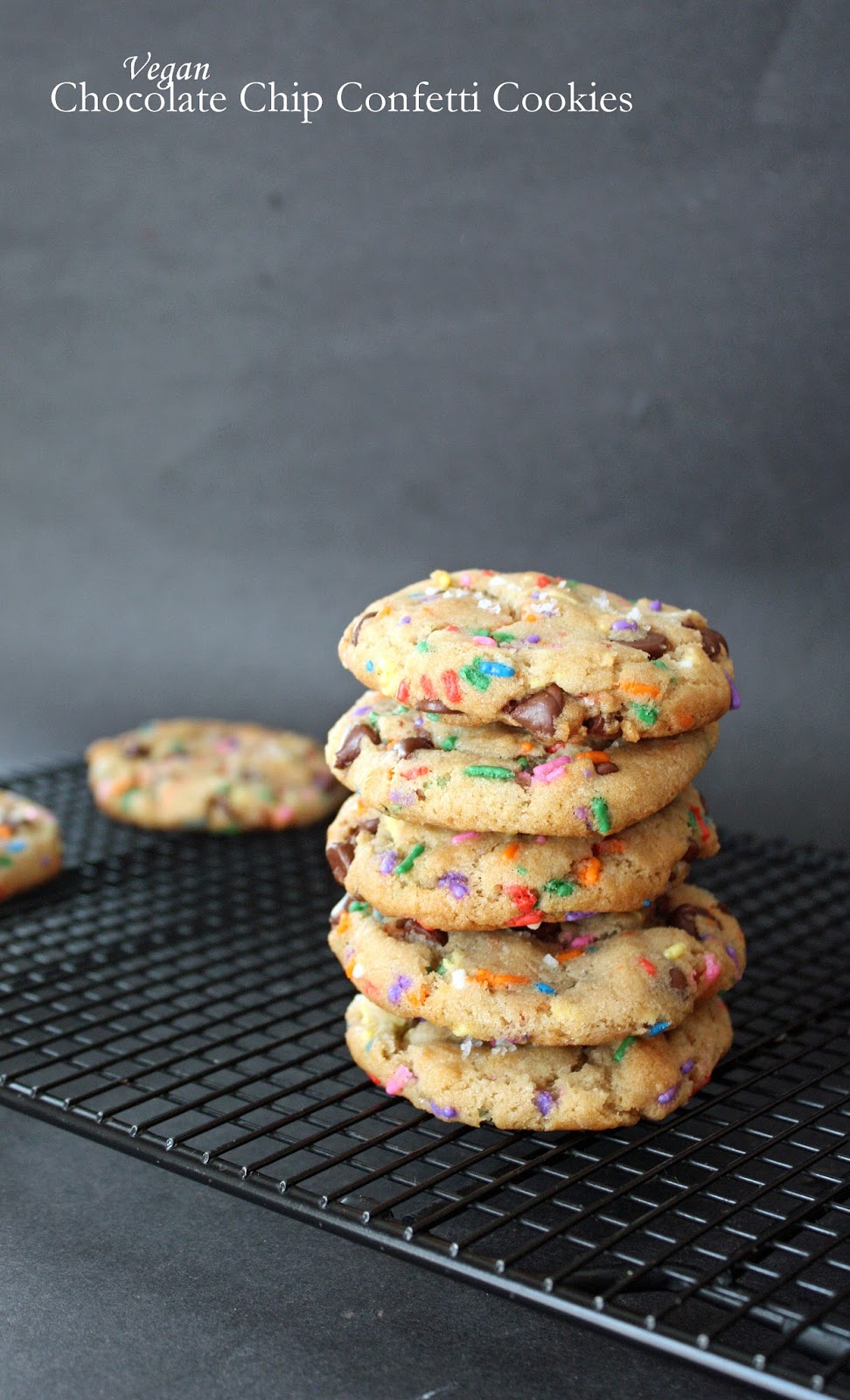 Vegan chocolate chip confetti cookies How to Philosophize with Cake