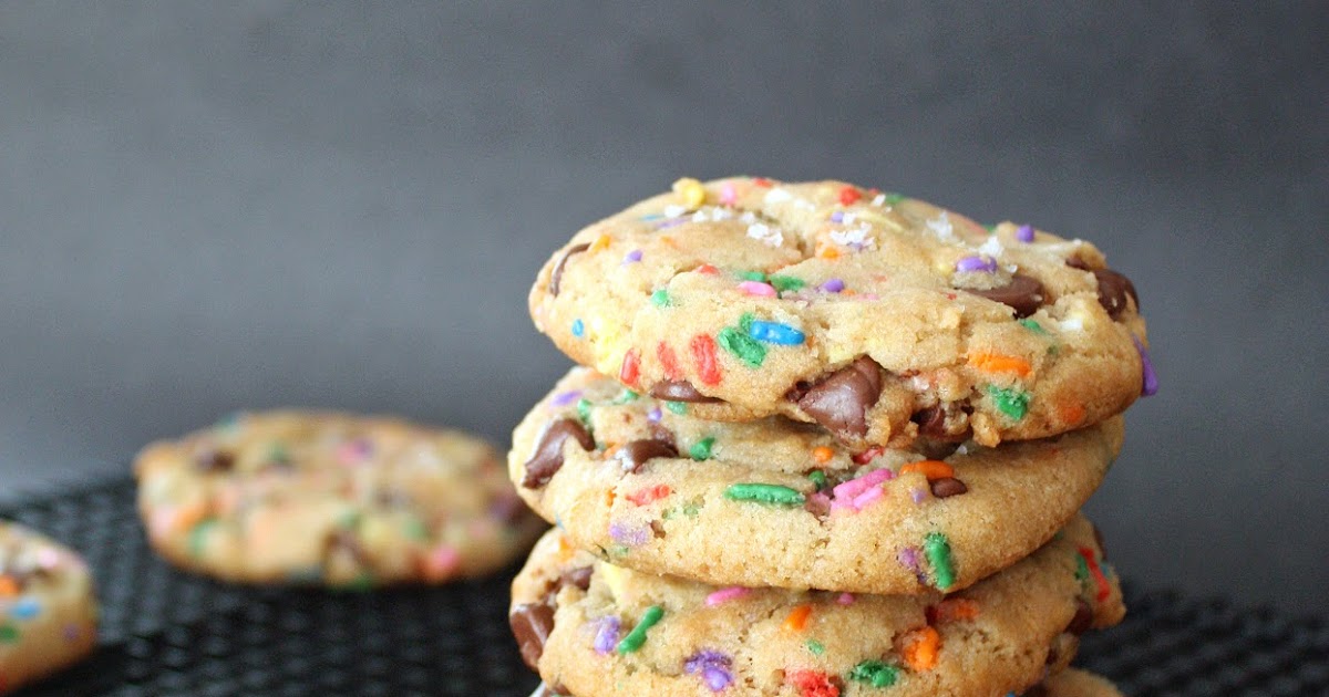Vegan chocolate chip confetti cookies How to Philosophize with Cake