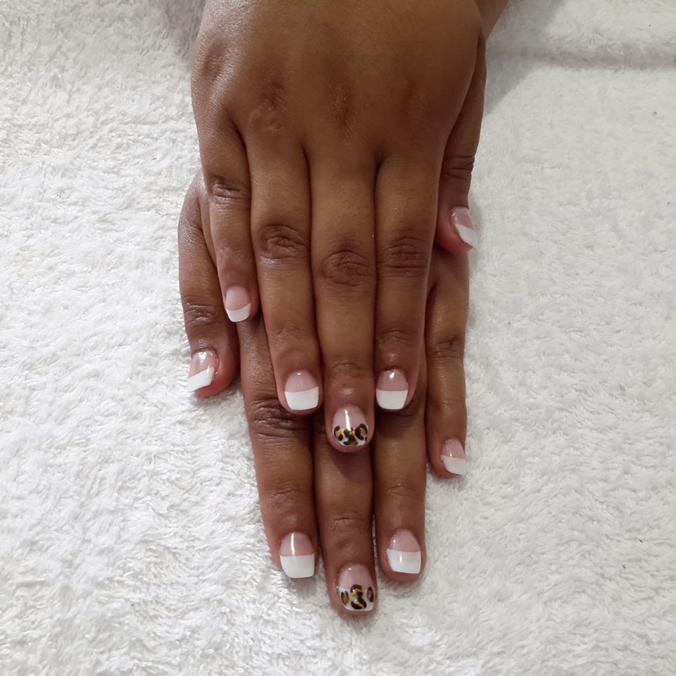 Shellac polish hand paint designs Needy Nails Taupo Acrylics, Gel