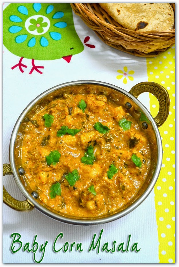 Baby Corn Masala Gravy Recipe How to prepare baby corn masala Pink