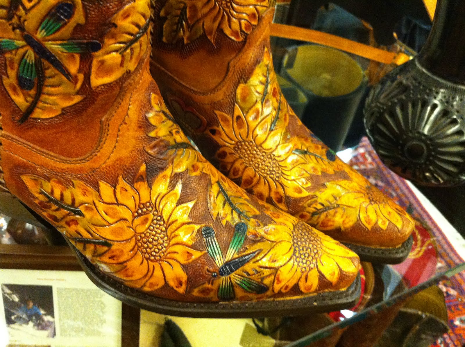 sunflower cowgirl boots