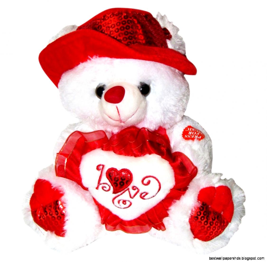 Valentine39s Teddy Bear 15quot Says quotI LOVE YOUquot When Valentine39s Teddy Bear 15quot Says quotI LOVE YOUquot When