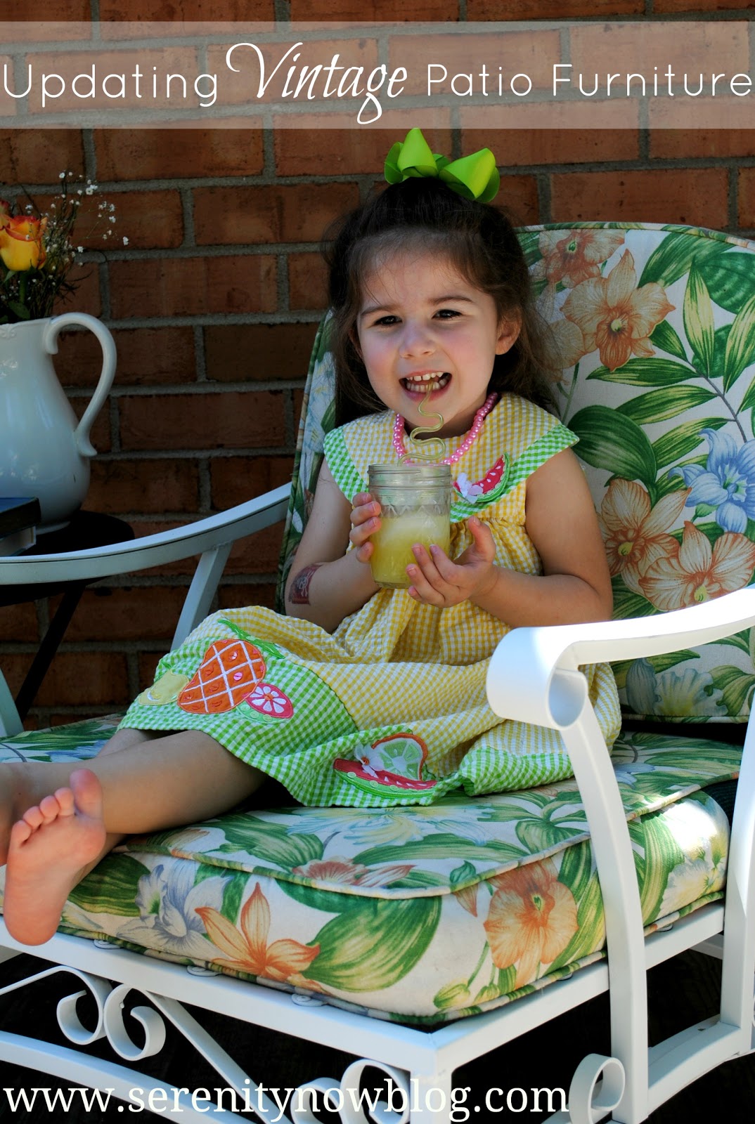 Serenity Now How to Clean and Paint Vintage Metal Patio Furniture