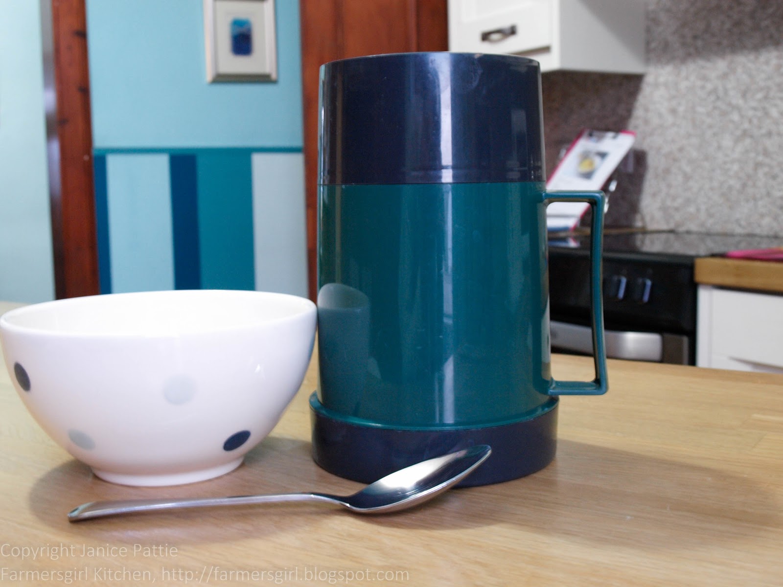 Fruity Porridge in a Flask for Breakfast Week Farmersgirl Kitchen