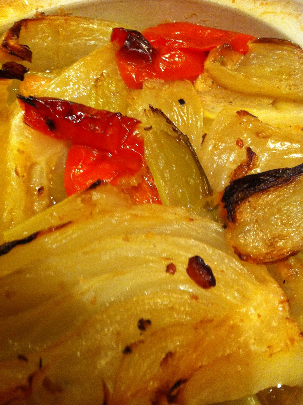 incredibly fed blog Braised Fennel, Celery hearts in Parmesan Jus