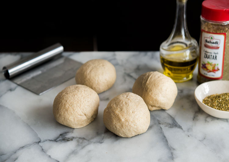 Hummus + Za'atar Flatbread WILD GREENS & SARDINES