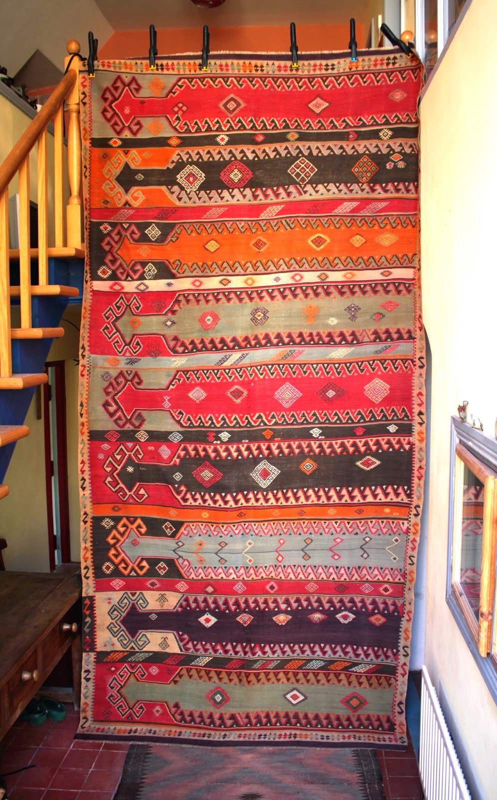 Anatolian Kilim Rugs, Antiques and Tribal Textiles An unusual nine saf