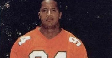 Dwayne Johnson :The Rock and Football Career and talks WWE Champion