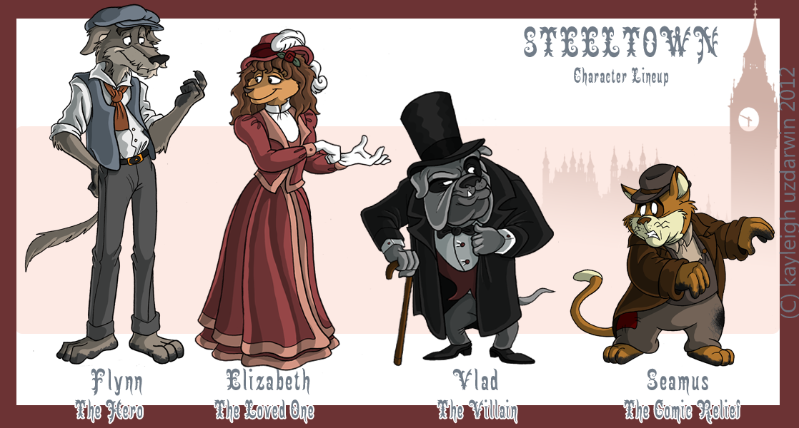 KLee's Sheridan Art Blog Victorian England Character Lineup