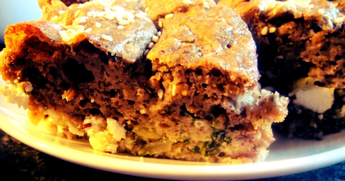 harmonious&delicious NoFlour Bean Bread Filled with Feta and Spinach