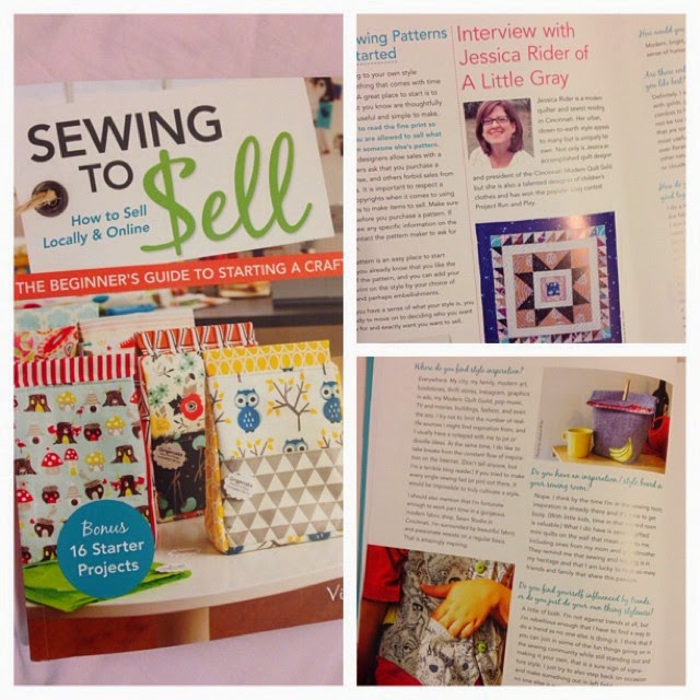 a little gray Sewing To Sell I'm in a Book!