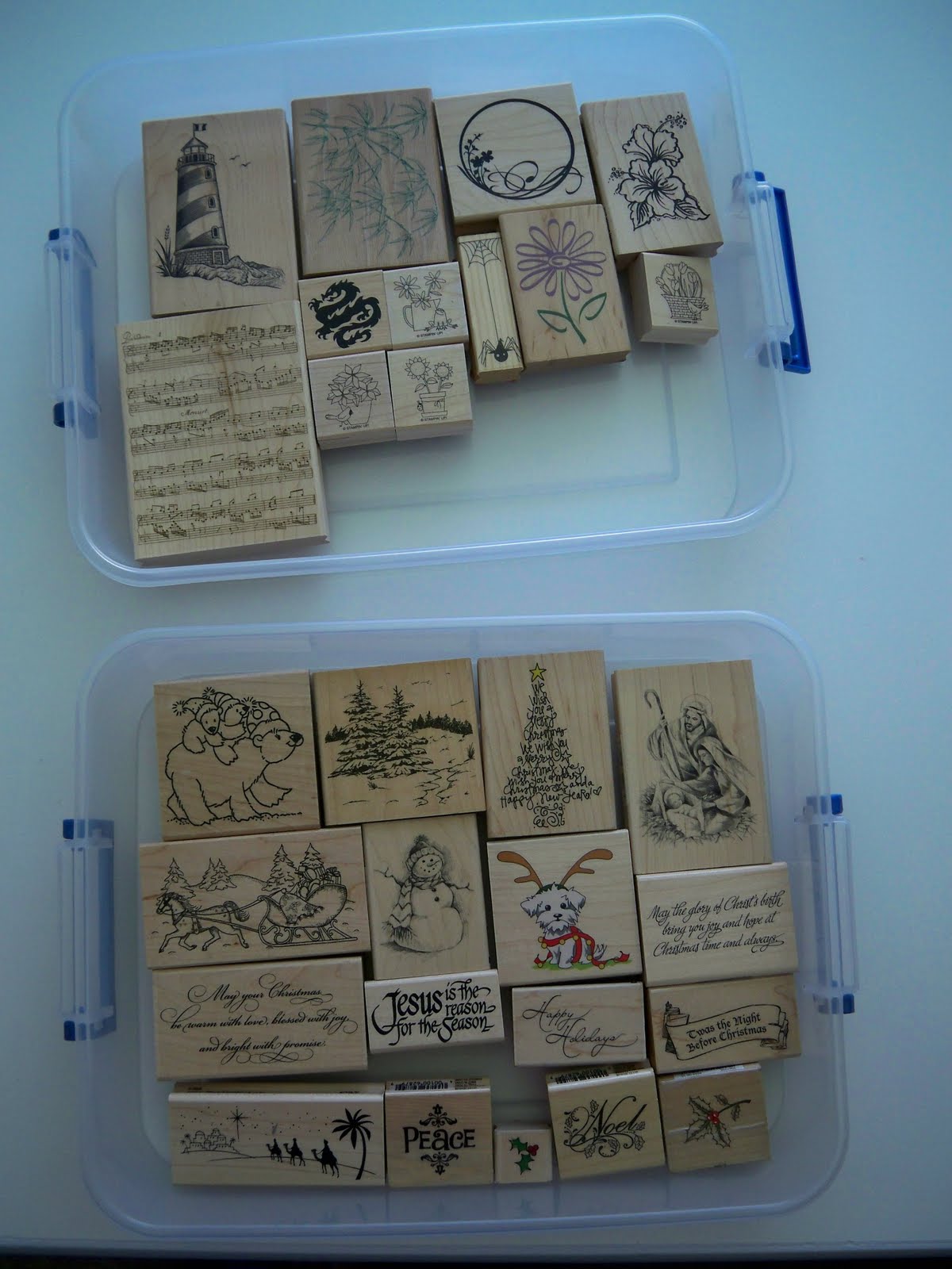Lena's Creations Storage Share Wood Mounted Stamps