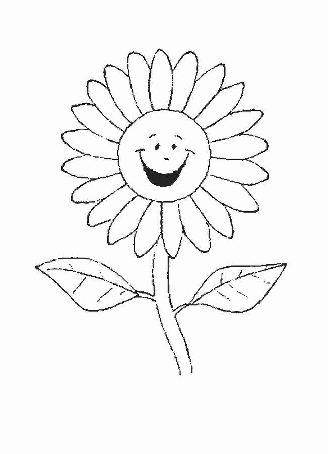 Sunflower Coloring Sheet Printable Free For All Kids