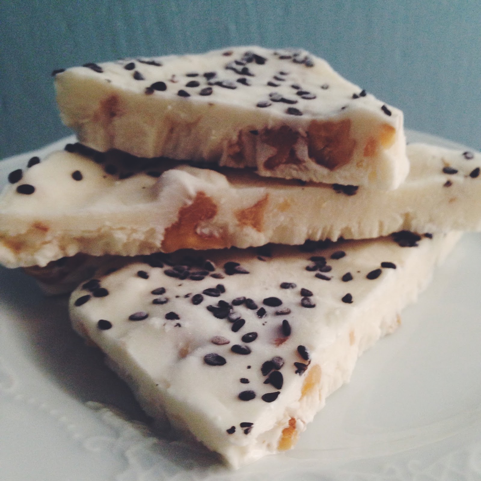 BperBiscotto {Frozen yogurt bark} barrette ghiacciate di yogurt greco