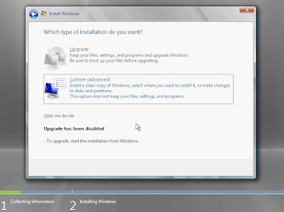 Выбор варианта установки ОС