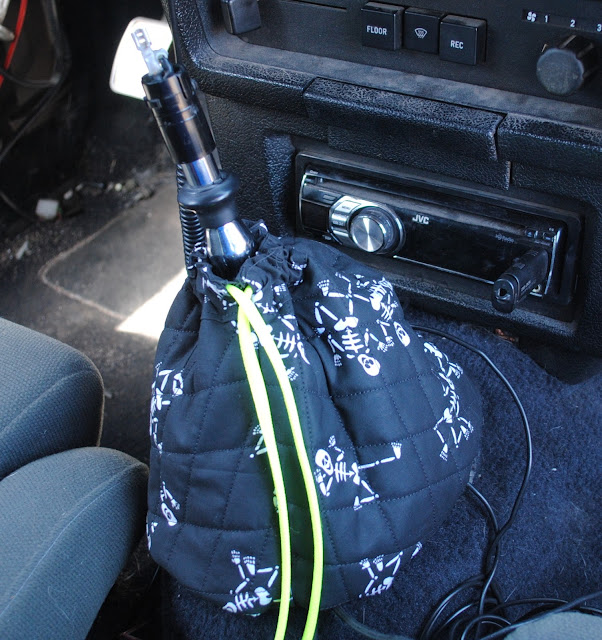 finished shift boot cover