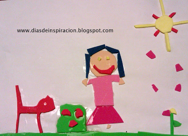 Días de Inspiración: Manualidades para niños: Collage de goma eva. Días de Inspiración: Manualidades para niños: Collage de goma eva.