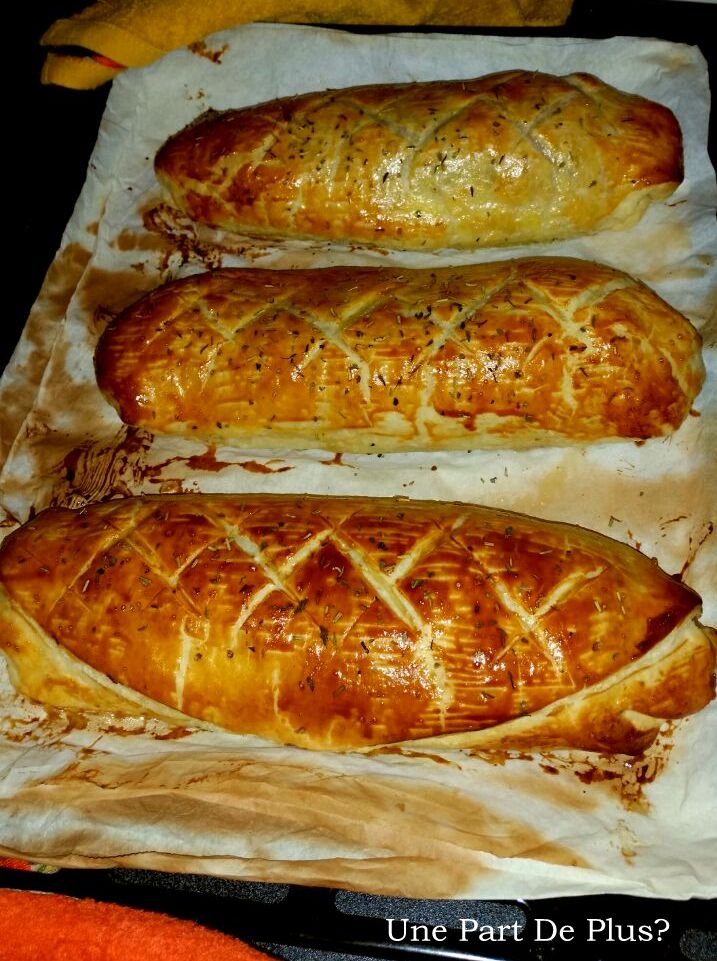 Filet mignon de porc chèvre/miel en croûte