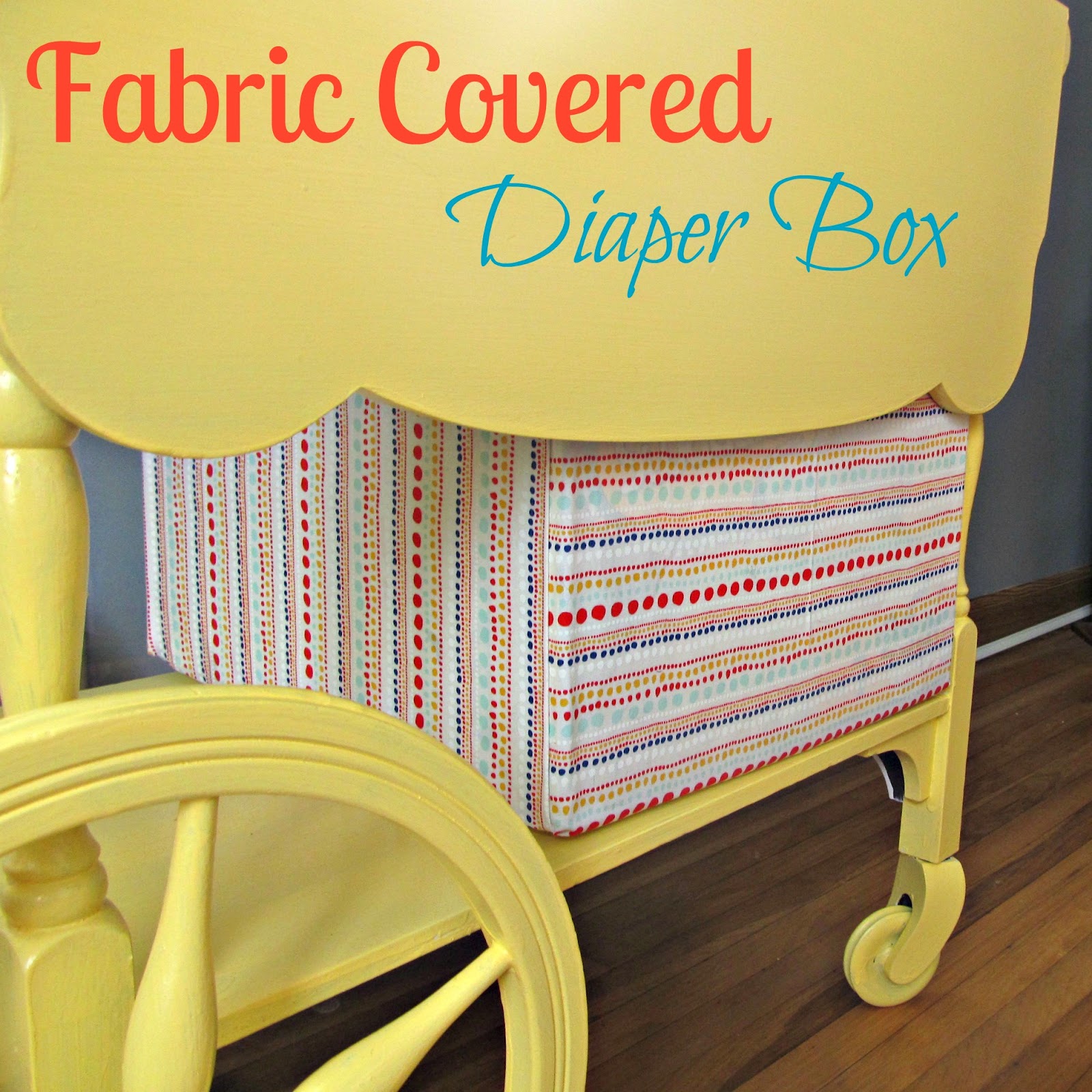 Little Mudpies Fabric Covered Diaper Box
