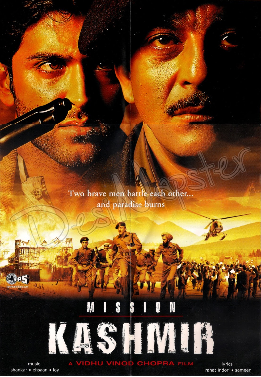 MISSION KASHMIR (2.000) con HRITHIK ROSHAN + Vídeos Musicales + Jukebox + Sub. Español  Mission+Kashmir+-+00+-+Poster