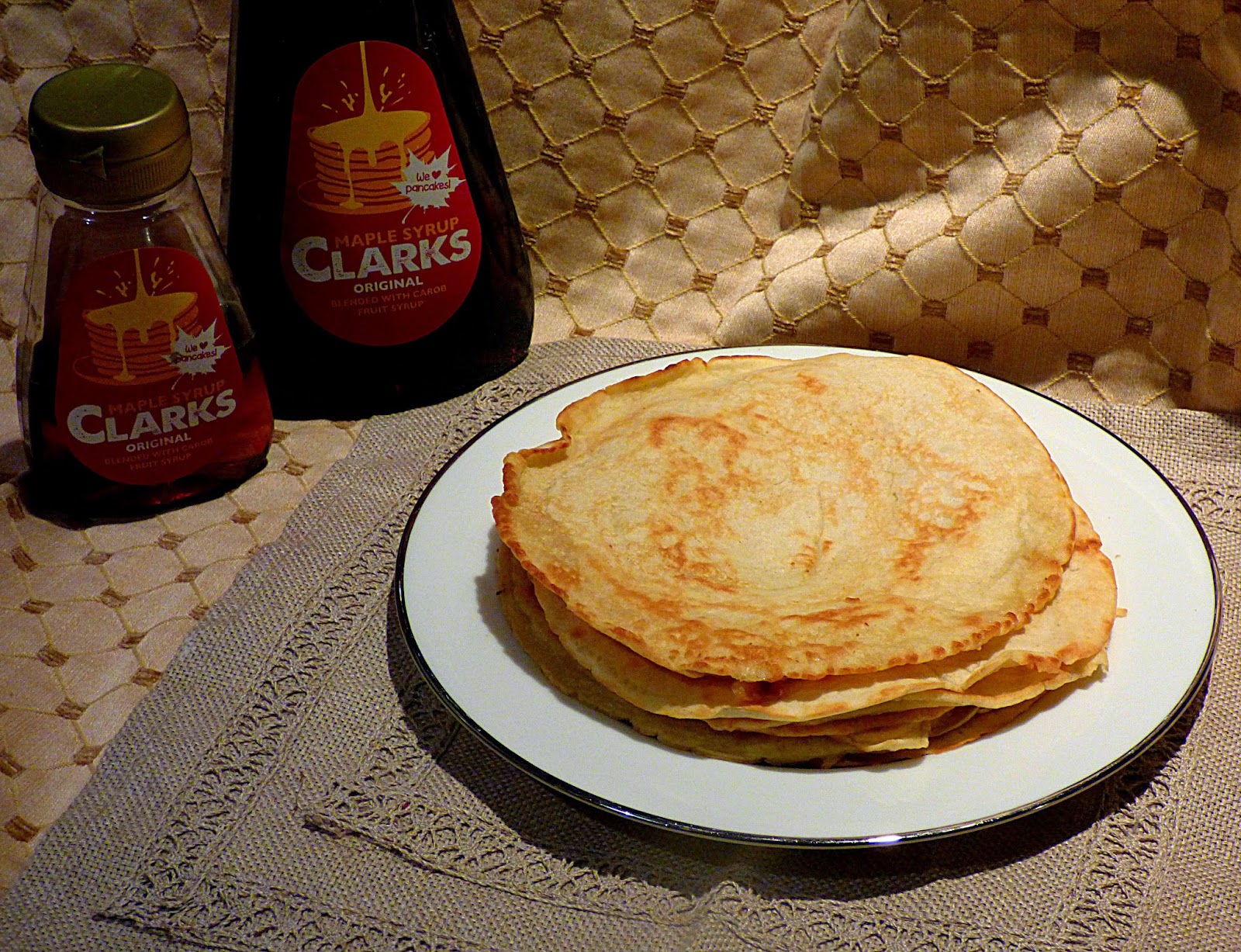 Chez Maximka Savoury beer pancakes with wild mushrooms and bacon