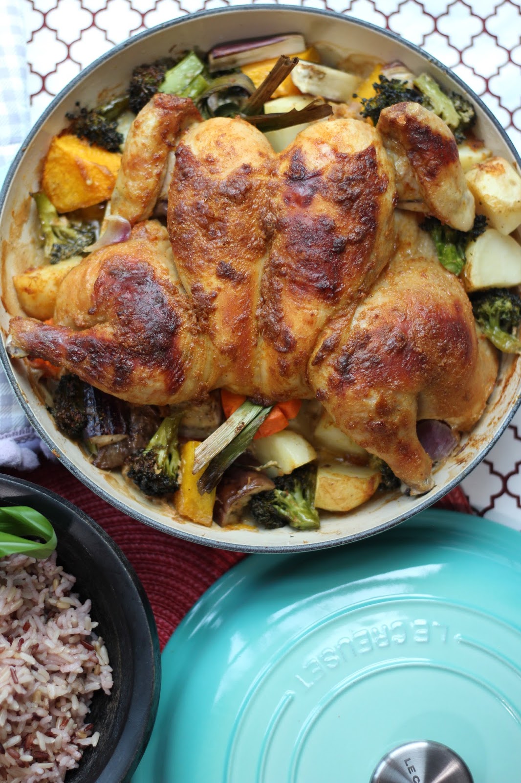 Honey Bee Sweets Roasted Curry Whole Chicken (Coconut oil version)