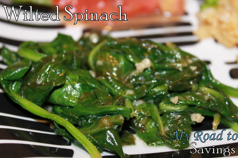 Learning the Ropes...One Recipe at a Time Wilted Spinach