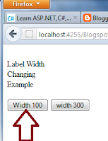 Label Width Changing Example