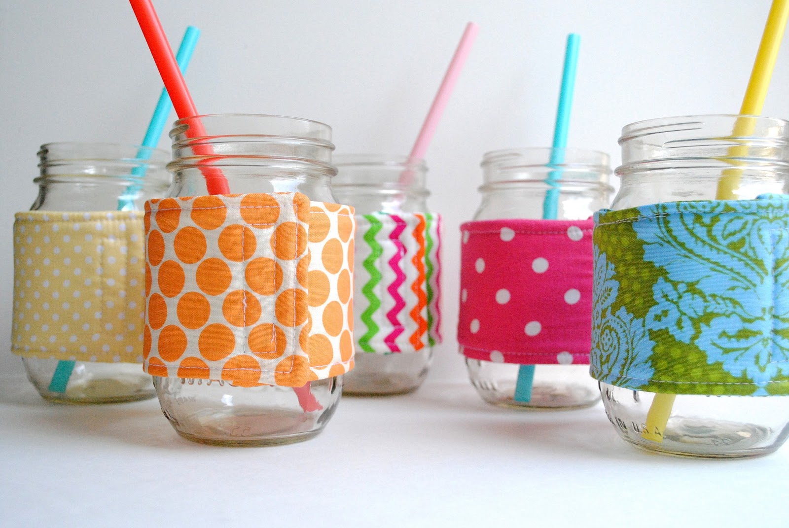 DIY mason jar cozy