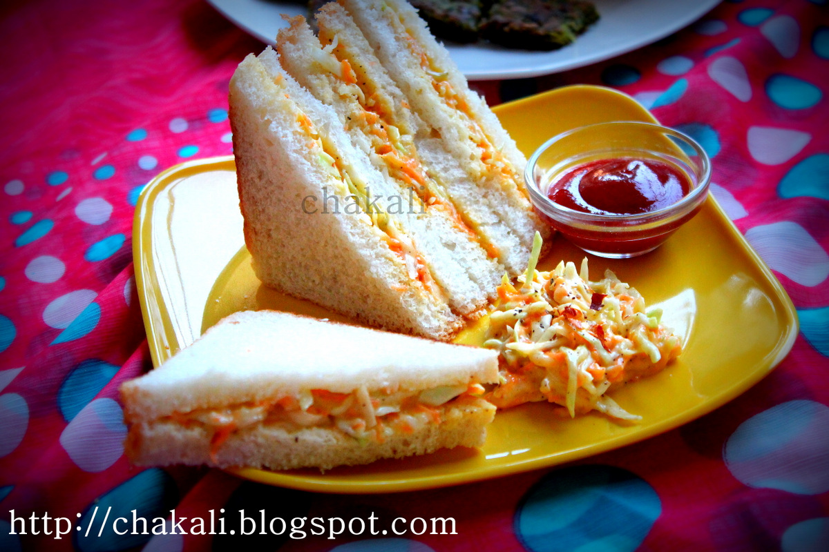 Coleslaw Sandwich चकली