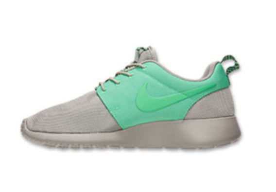 nike roshe blue and green