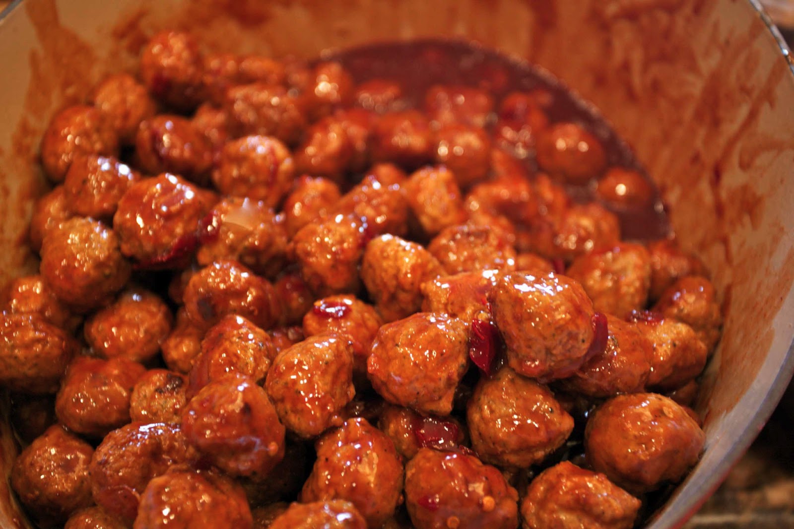 Meatballs in a Cherry BBQ Sauce
