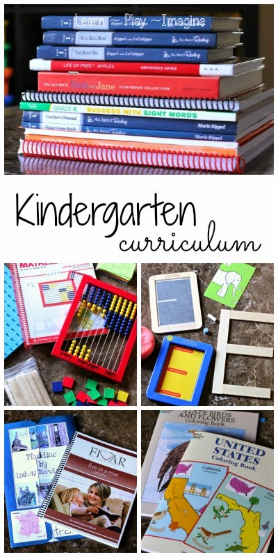 Kindergarten Homeschool Curriculum Learn Play Imagine