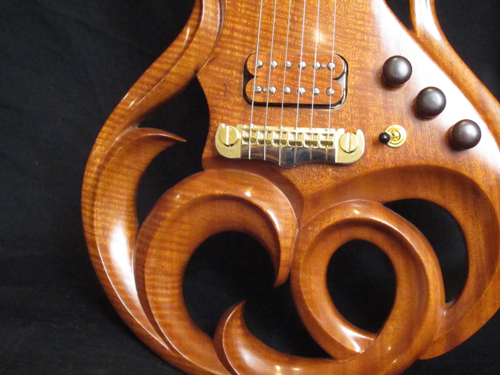 Rigaud Guitars Blog More of the Beautiful Phoenix Hand Carved Electric
