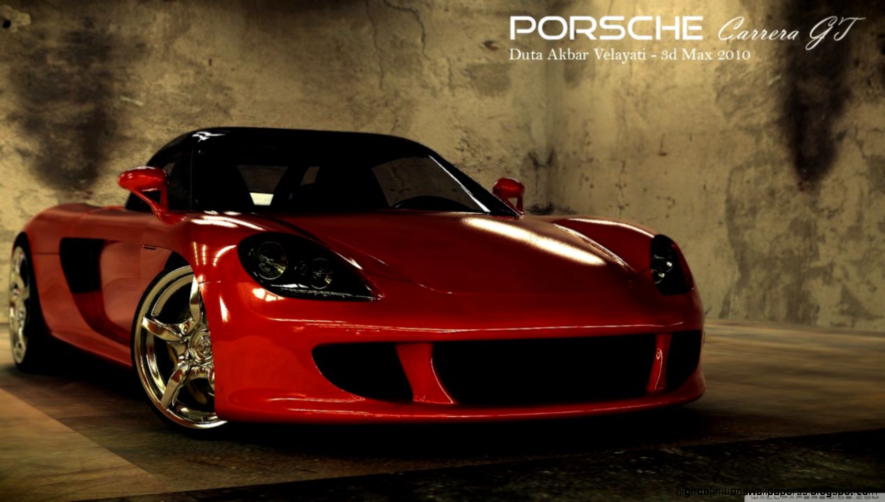 Porsche Carrera GT 3D Max HD desktop wallpaper High Definition Porsche Carrera GT 3D Max HD desktop wallpaper High Definition